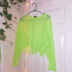 Green mesh top